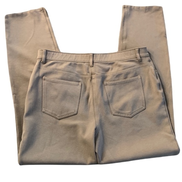 CHICO'S So Slimming Pant Sz 1.5 (10) Tan Beige Stretch 5 Pocket Straight 210G - Picture 6 of 10